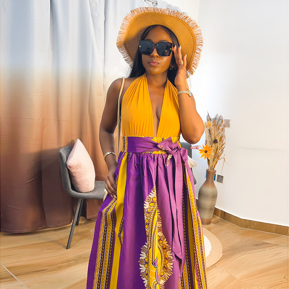 High Quality African maxi skirt traditional dashiki print women 100% cotton wax long african skirts wholesale african clothing