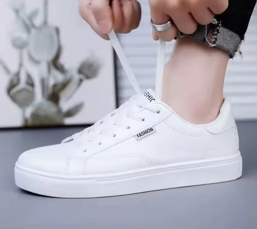 New Style Casual Board Running Walking Shoes Men Wholesale Plain Mens White Photo Sneakers Shoes for Men