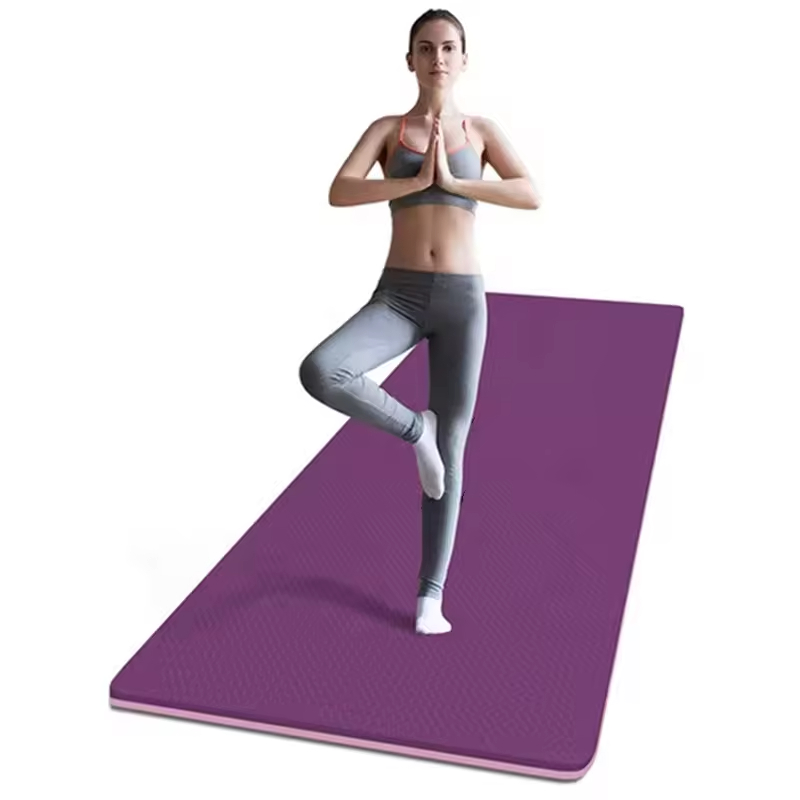 Custom Logo Anti-slip Yoga Matt Tpe Fitness Natural Silicone Thick Mat Yoga Eco Premium