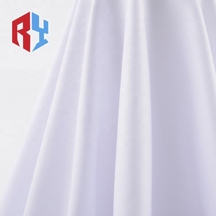 2024 newest low minimum quantity wholesale classic design custom anti shrinkage 100% spun polyester thobe plain woven fabric