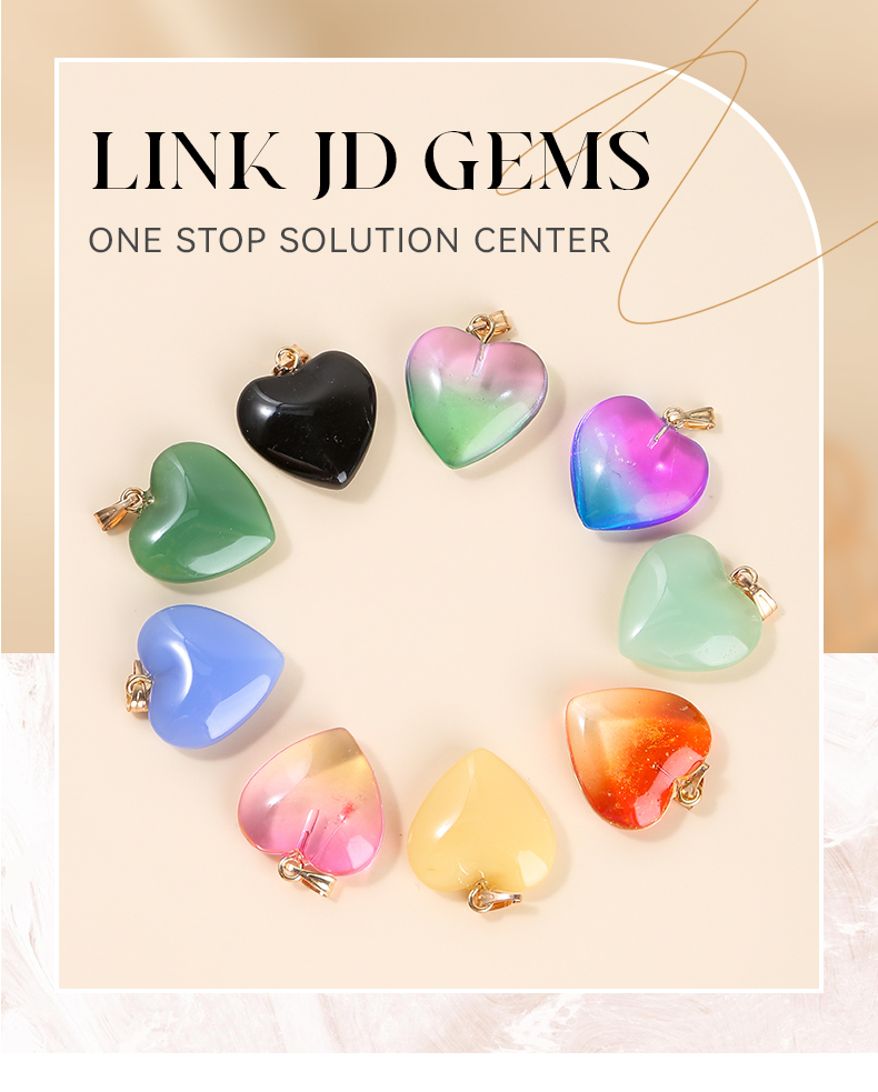 20*8mm Gradient Czech Lampwork Glass Heart Beads Charms Pendant for DIY Handmade Jewelry Making Necklaces earrings