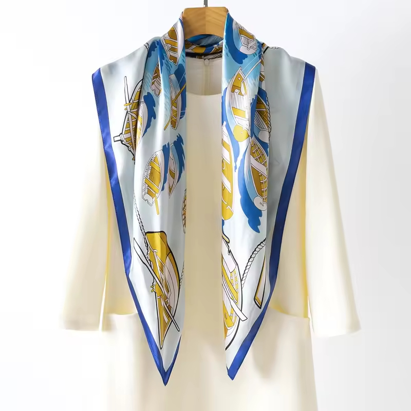 Stylish 100% Mulberry Silk Scarf for Women 88cm*88cm Headscarf & Shawl | Wholesale & Custom Options