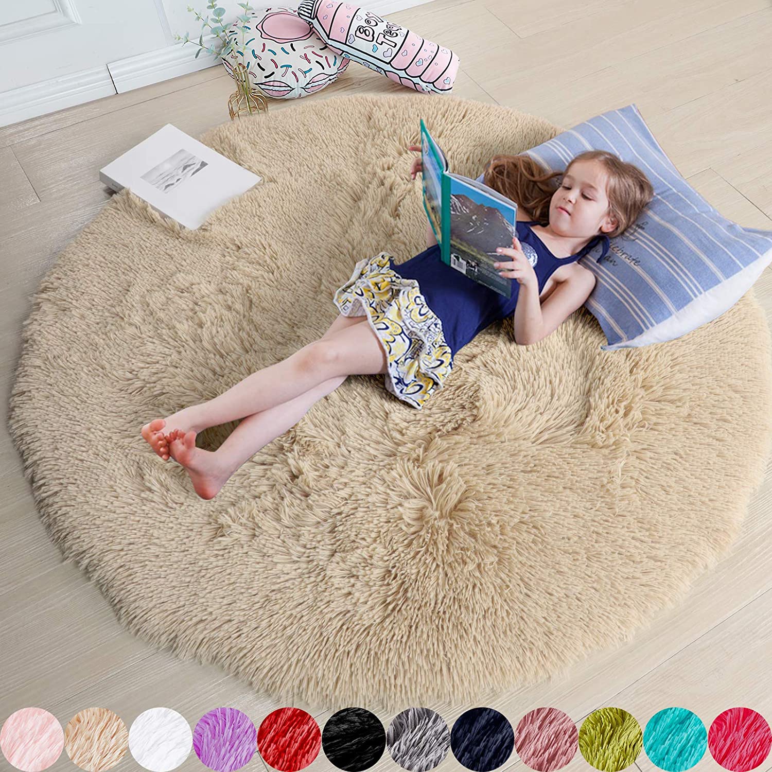 Soft Indoor Modern Area Rugs Fluffy Living Room Luxury Carpets for Children Bedroom Home Decor Rugs