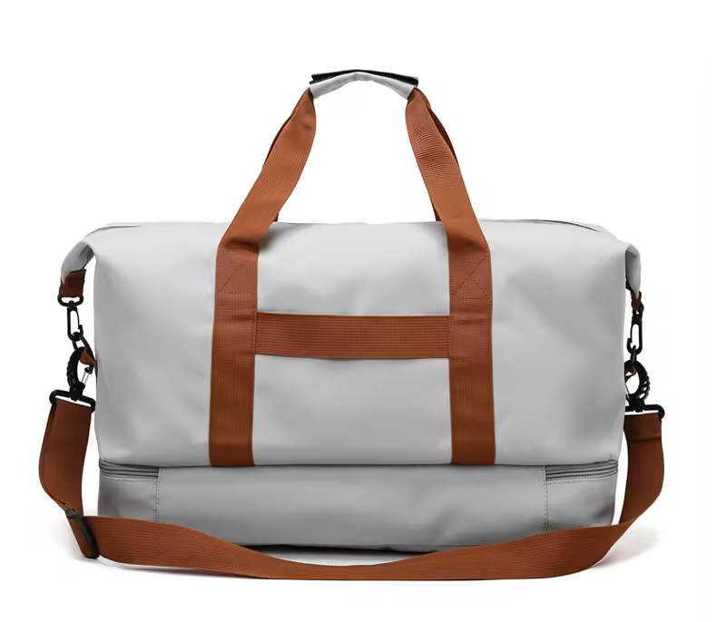 Waterproof Large Capacity Travel Bag Sport Gym Travel Duffel Bag With Shoe Compartment