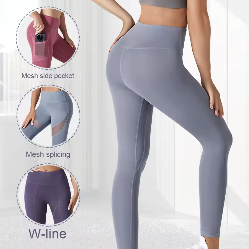 High-Waisted Yoga Pants for Women Butt-Lifting Fitness Leggings Quick-Drying Tight-Fitting Abdominal Tightening for
