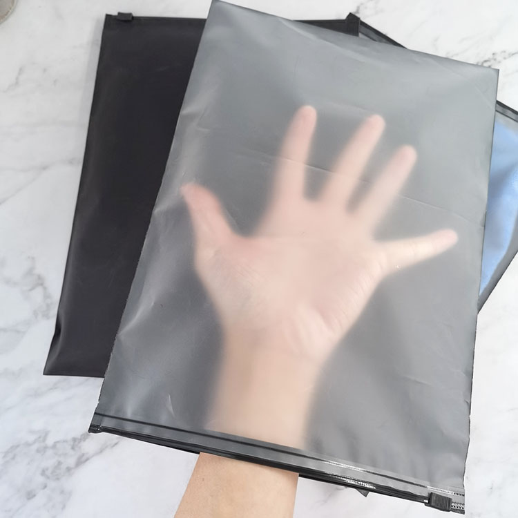 Custom Biodegradable Plastic Packaging Bags, T Shirt Frosted ZIpper Bag Swimwear Ziplock Clothing transparent Bags With Logo