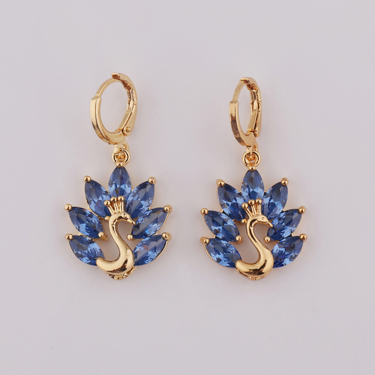 18K gold plated zircon Earring Fantasy Nepal fashion Jewelry women's Earrings Wholesale bulk for women